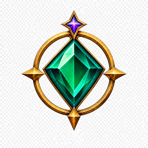 GemSlots emerald compass mark